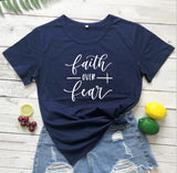 Faith Over Fear Religion T-Shirt