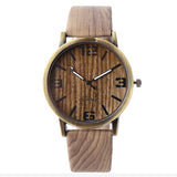Wood Grain Style Ladies Wrist Watch