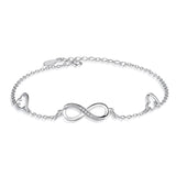 Infinite Love 925 Sterling Silver Bracelet
