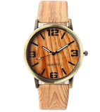 Wood Grain Style Ladies Wrist Watch