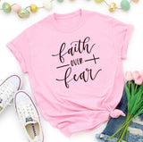 Faith Over Fear Religion T-Shirt