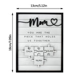 Home Mom Wooden Plate Decoration