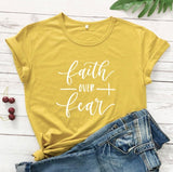 Faith Over Fear Religion T-Shirt