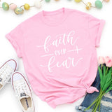 Faith Over Fear Religion T-Shirt