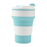 Folding Cup Collapsible Coffee Mug With Cover