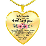 Mom And Daughter Heart Necklace