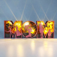 Mothers Day Fathers Day Wooden Craft Decor