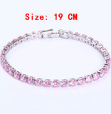 Cubic Zirconia Tennis Iced Out Chain Crystal Bracelet