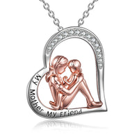 Mother Daughter 925 Sterling Silver Engraved 