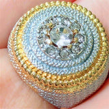 Male Female Zircon Stone Wedding Rings