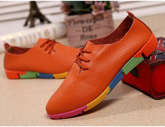 Genuine Leather Flats Woman Shoes