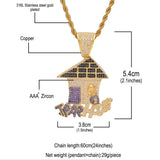 Trap House Hip Hop Unisex Necklace