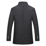 Holyrising Wool Men Thick Overcoats Single Breasted Jackets