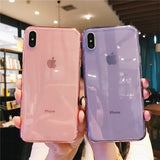 Candy Color TPU Silicone Back Cover For iPhone