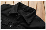 Men's trendy wings embroidery jean jacket