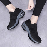 Casual Black Ballet Comfort Sock Slip On Dance Shoes