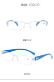 Square Reading Rimless Ultra-light Frameless Glasses