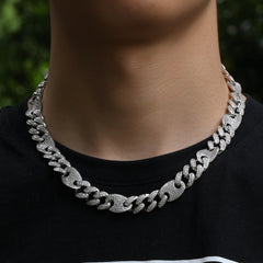 Mix Color Cuban Link Chains Necklace
