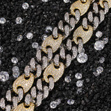 Mix Color Cuban Link Chains Necklace