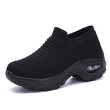 Casual Black Ballet Comfort Sock Slip On Dance Shoes