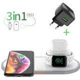 3 In 1 Wireless Watch Phone Charger Pad