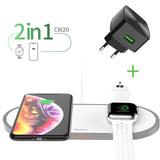 3 In 1 Wireless Watch Phone Charger Pad