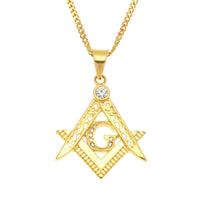 Classic Freemason Men's Pendants Necklace