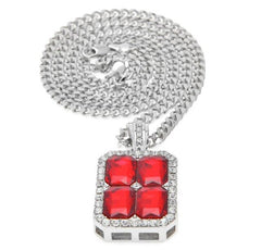 Hip Hop Geometric Petal Shape Necklace