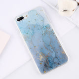 Gold Foil Bling Marble Soft TPU Phone Case