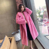 Women Winter Faux Fur Warm Long Coat