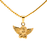 Tiny Angel Charm Unisex Pendant Necklace