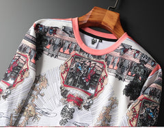 Men Hip Hop Pullover Print Sweatshirt