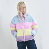 Women's Fresh Rainbow Contrast Jacket