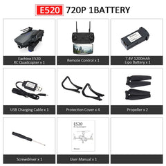 Quadcopter With 4K/1080P HD Wide Angle Camera Foldable RC Drone