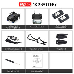 Quadcopter With 4K/1080P HD Wide Angle Camera Foldable RC Drone