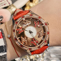 Butterfly Crystal Rotatable Women Watches