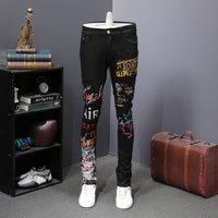 Self-cultivation Long Flower Printing Pants
