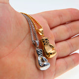 Sporty Boxing Glove Pendant Necklace