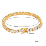 Round Cut Tennis Luxury Crystal Bracelet