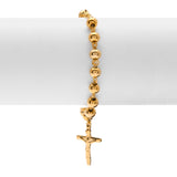 Stainless Steel Rosary Cross Jesus Bracelet