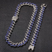 2 Row Prong Cuban Link Necklaces & Bracelets
