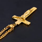 Men's Jesus Cross Hip Hop Pendant Necklace