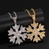 Snowflake Hip Hop Pendant Necklace