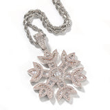 Snowflake Hip Hop Pendant Necklace