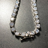 Stainless Steel 4/6mm CZ Single Clasp Necklace