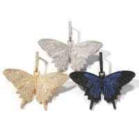 Men Hip Hop Butterfly Pendant Necklace