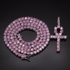 Ankh Cross 4mm Pendant Chains Necklace