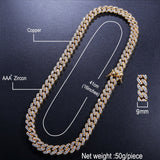 Hiphop 9mm CZ Men Cuban Necklaces