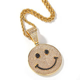 Smile Face Hip Hop Pendant Necklaces