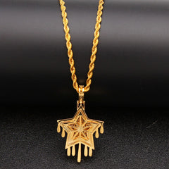 Hip Hop Star Unisex Pendant Necklace